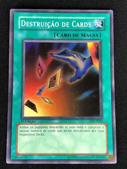 YUGIOH CARD DESTRUCTION DIY-P042 1ST SUPER (LP)PORTUGESE - Image 1