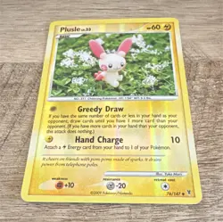 Pokemon Plusle Platinum 76/147 Holo Uncommon 60 HP Basic 2009 Cheering TCG Card - Image 1