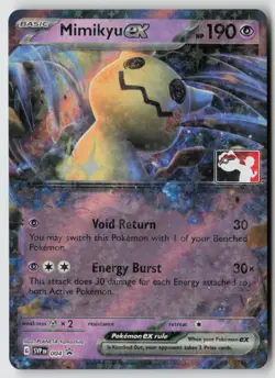Mimikyu ex 004 - Prize Pack Series Cards Holo - PTCG - LP - Image 1