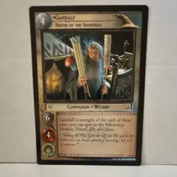 Decipher Gandalf Friend of the Shirefolk Companion Wizard LOTR TCG Card 1R72 - Image 1