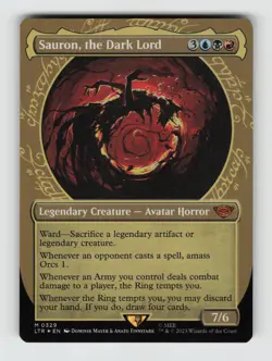 Sauron, the Dark Lord (Showcase)*Foil* LTR 329 NM - Image 1