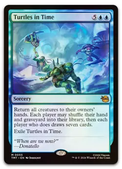 Turtles in Time #55 (Foil) (NM) TMT Magic MTG - Image 1