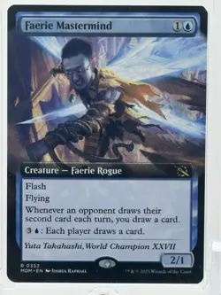 MTG Faerie Mastermind (Extended Art) - March of the Machine (MOM) #352 NM - Image 2