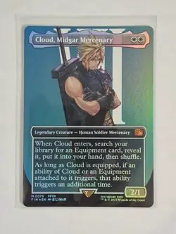 Cloud, Midgar Mercenary (Borderless) Final Fantasy Foil - Image 1