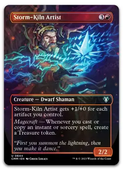 Storm-Kiln Artist (Borderless) #644 (Foil) (NM) Commander Masters CMM Magic MTG - Image 1
