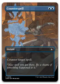 Counterspell (Borderless) #630 (NM) Commander Masters CMM Magic MTG - Image 1