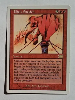 Magic MTG - Illicit Auction - 6th Sixth Edition - LP - Image 1