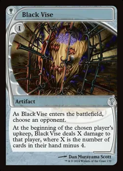 1 x Black Vise - Future Frame - Mystery Booster 2 - Light Play - MTG - Image 1