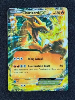 2014 Pokemon CHARIZARD EX #12/106 Flashfire Full Art Ultra Rare English - Image 1