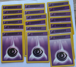 Pokemon TCG Base Set 19 Psychic Energy Cards LP MP 7 Shadowless 6 BS 2 6 Base - Image 1