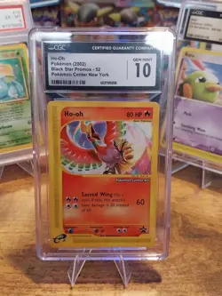Pokemon Ho-oh Black Star Promo 52 Pokemon Center NY CGC 10 2002 Regular - Image 1