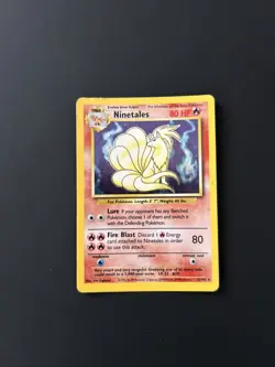 1999 Pokemon Ninetales Base Set Holo 12/102 WOTC - Image 1