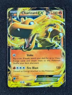 2014 Pokemon CHARIZARD EX #11/106 Flashfire Full Art Ultra Rare English - Image 1