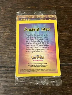 Sealed Ancient mew pokemon movie promo card - Image 2