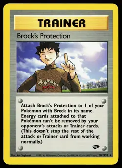 Brock's Protection 101/132 Rare Gym Challenge Pokemon Card - Image 1