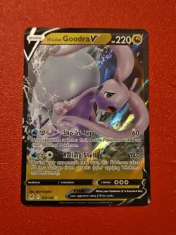 Pokemon TCG Hisuian Goodra V 135/196 Lost Origin Ultra Rare Holo - Image 1