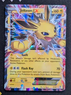 Jolteon EX 28/83 Generations Pokemon LP Holo - Image 1