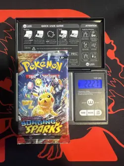 22.27g HEAVY - Pokemon TCG S&V - Surging Sparks - Booster Pack! Possible GOD - Image 1