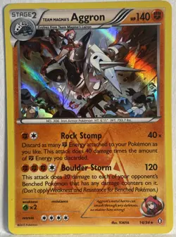 Team Magma's Aggron - Double Crisis 14/34 Pokemon - Image 1