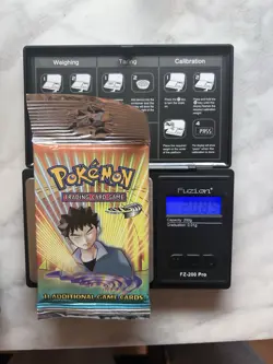 FACTORY SEALED Pokemon Gym Heroes BROCK LONG Booster Pack 2000 20.89 g HEAVYU! - Image 1