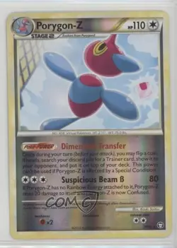 Porygon-Z Reverse Foil Pokemon HeartGold & SoulSilver Triumphant #7 2010 - Image 1
