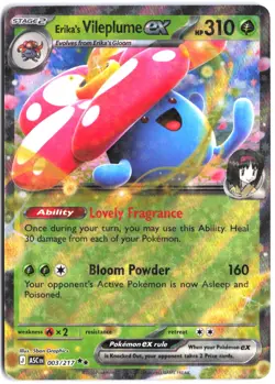 Erika's Vileplume ex 003/217 Double Rare ME: Ascended Heroes Pokemon - Image 1