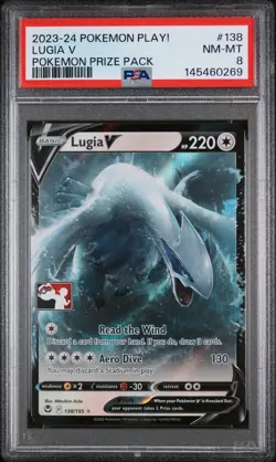 2023-2024 POKEMON PLAY! POKEMON PRIZE PACK 138 LUGIA V - PSA 8 - Image 1