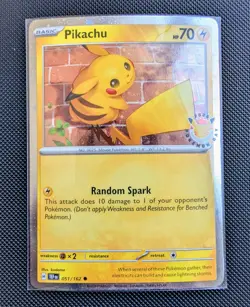 Pikachu PROMO STAMPED 30TH ANNIVERSARY 2026 POKEMON DAY + COIN Cosmos 051/162 - Image 2