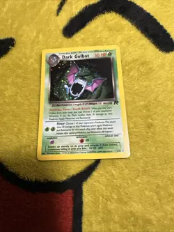 Pokemon Team Rocket Dark Golbat Holo (ERROR UUU) Double Swirl Tail!!! 7/82 NM/M - Image 1