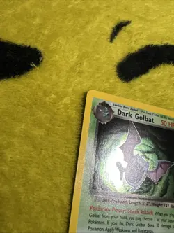 Pokemon Team Rocket Dark Golbat Holo (ERROR UUU) Double Swirl Tail!!! 7/82 NM/M - Image 4
