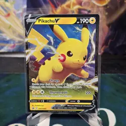 Pokemon Pikachu V Black Star Promo SWSH061 - Image 1
