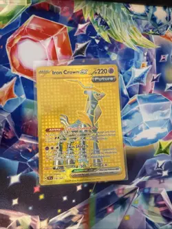 Iron Crown EX 216/162 Pokemon Temporal Forces Gold Hyper Rare Holo NM - Image 1