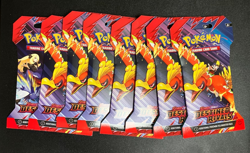 Lot of 8 Pokemon TCG Destined Rivals Booster Packs Sleeved Blister Packs New - Image 1
