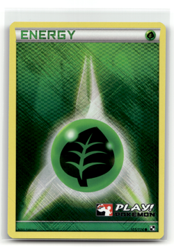 Grass Energy 105/114 English Crosshatch Play League Promo Pokemon NM - Image 1