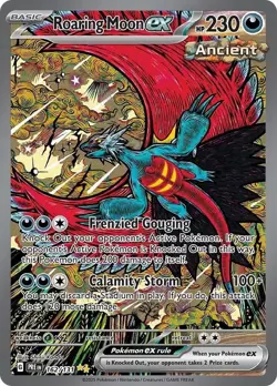 Pokemon SV Prismatic Evolutions 2025 Pre en #162/131 Roaring Moon EX - Image 1