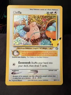 Cleffa 20/111 Holo Rare - 2021 Pokemon Celebrations 25th Anniversary NM - Image 1