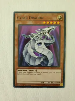 KONAMI Yu-Gi-Oh! Cyber Dragon, 1st Edition, ATK/2100 DEF/1600 RARE CARD - Image 1