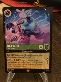 Disney Lorcana TCG Max Goof - Chart Topper 77/204 Fabled - Image 1