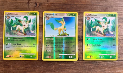 Leafeon: 24/100 Majestic Dawn , 45/111 Rising Rivals Reverse Holo LOT - 3 Cards - Image 1