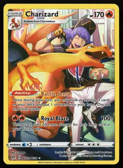 Charizard TG03/TG30 Ultra Rare Lost Origin Trainer Gallery Pokemon Card - Image 1