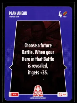 2025 Bo Jackson Battle Arena Alpha Update Play Card PL-11 ~ Plan Ahead ~ SSP - Image 1
