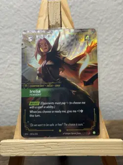 Irelia Fervent Champion Unit Holo Card 057a/221 Riftbound Spritforged - Image 1