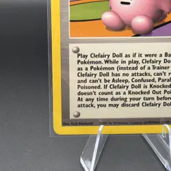 Pokemon Clefairy Doll Trainer Card Base Set Rare 70/102 - Image 3