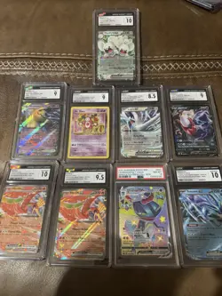 Various Pokemon Graded Cards Lot Of 9 - Image 1