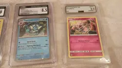 Lot of 18 Graded Pokemon Card Slabs CGC AGS | Mew ex Gold, Gengar Holo, Pikachu - Image 2