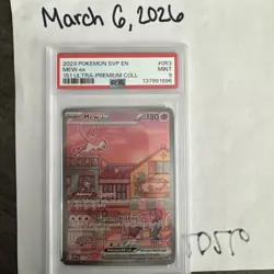 Mew ex 053 Sv: Scarlet & Violet Promo Cards Holo PSA 9 - Image 1