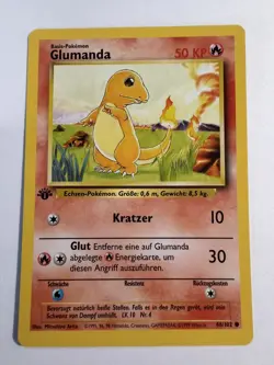 1st Edition German Charmander 46/102 Base Set - Pokemon Card - NM - - Image 1