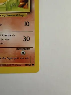 1st Edition German Charmander 46/102 Base Set - Pokemon Card - NM - - Image 4