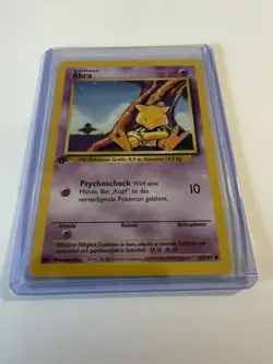 Abra 43/102 1st Edition Base Set German Pokemon Card TCG - Image 2