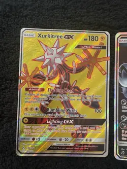 Pokemon Guzzlord GX & Xurkitree GX Sun & Moon Ultra Beast Holo Card Lot - Image 3